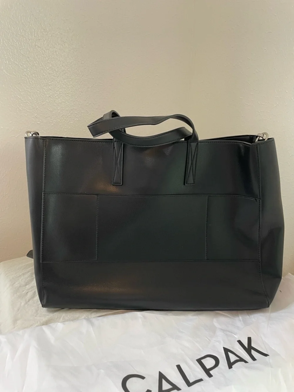 Calpak Haven Laptop Tote Bag in Black